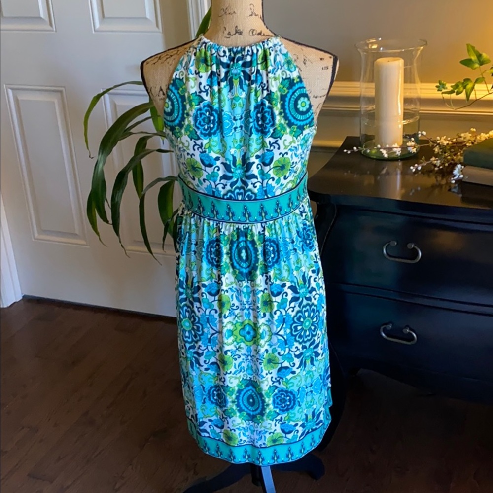 London Times Racer Back Sundress - Picture 3 of 7
